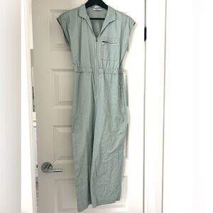 Sleek Light Green Jumpsuit